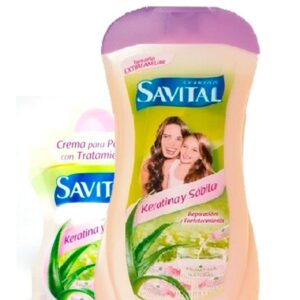 shampoo savital keratina + acondicionador